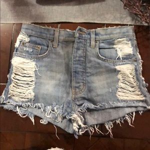 CARMAR distressed shorts